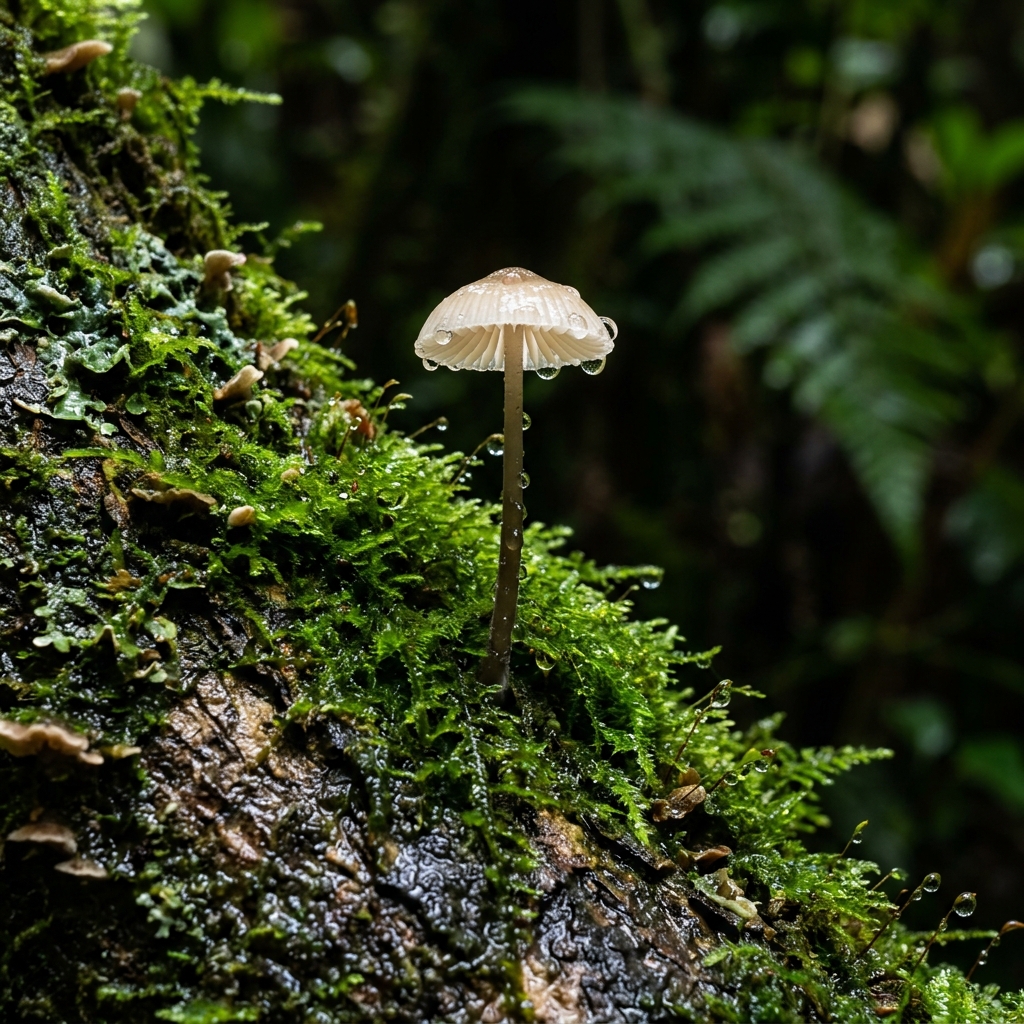 Nocturnal cloud forest wildlife