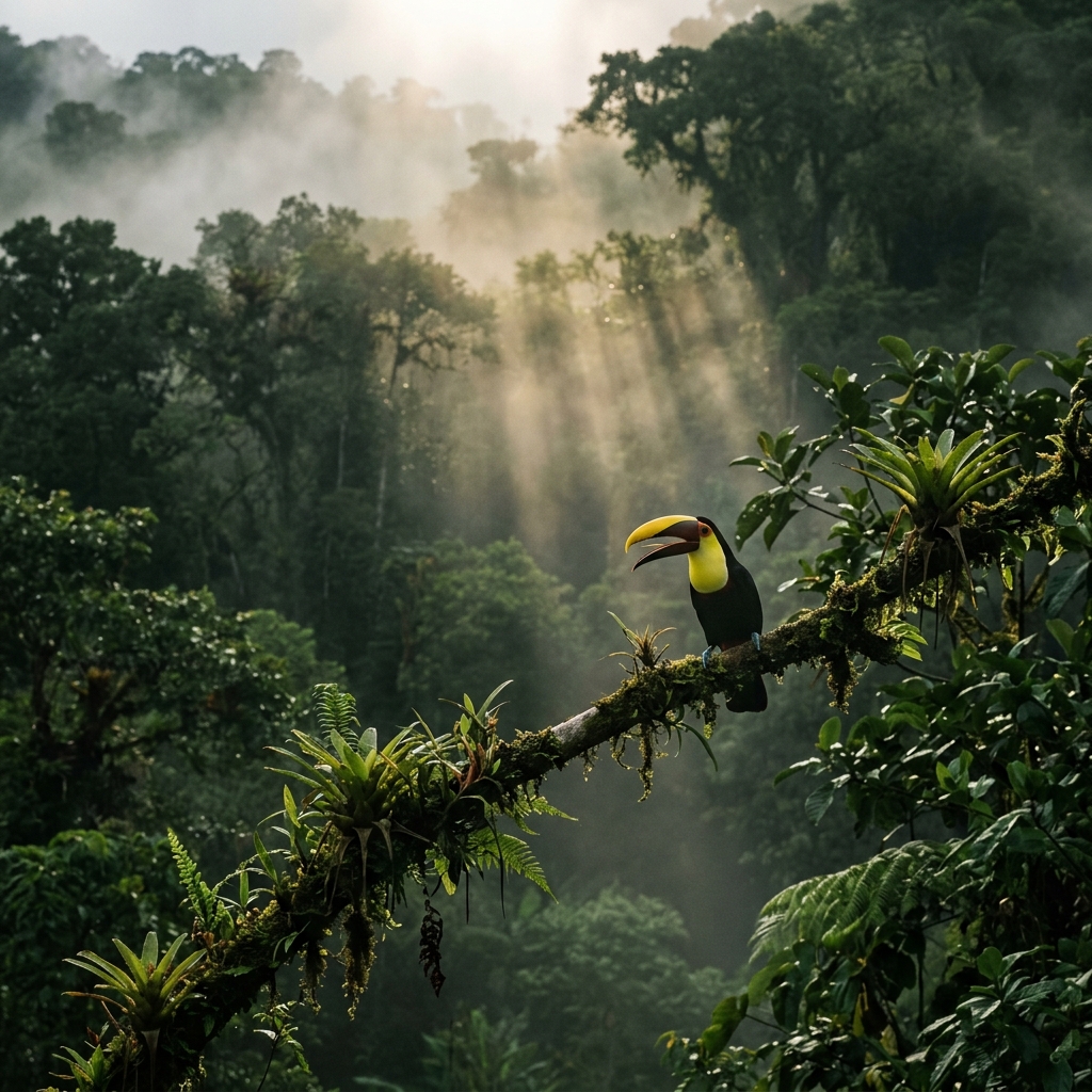 Cloud forest reserve view